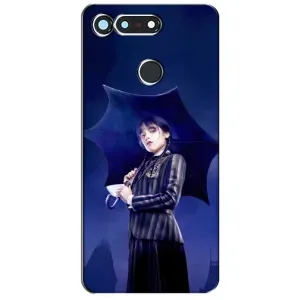 Чохол з картинкою Венсдей на Huawei Honor View 20 / V20 (Венсдей з парасолькою)