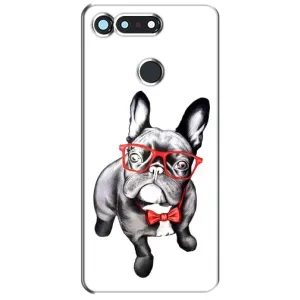 Бампер для Huawei Honor View 20 / V20 с картинкой "Песики" (В очках)