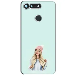 Силіконовый Чохол на Huawei Honor View 20 / V20 з картинкой Модных девушек (В шапці)