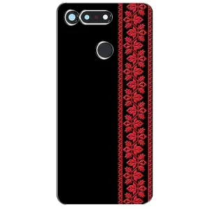 Силиконовый Чехол на Huawei Honor View 20 / V20 с картинкой Вышиванки (Вышиванка на черном)