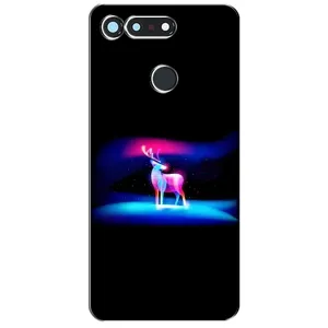 Силиконовый бампер с картинкой животных для Huawei Honor View 20 / V20 (Яркий олень)