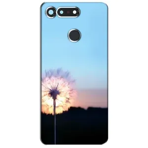 Силиконовый Чехол с одуванчиками на Huawei Honor View 20 / V20 (Закат с одуванчиком)