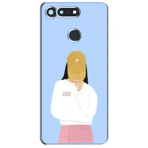 Силіконовый Чохол на Huawei Honor View 20 / V20 з картинкой Модных девушек (Жовта кепка)