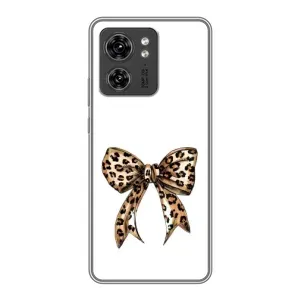 Чехол банты для Huawei Enjoy 90 (Леопардовый принт)