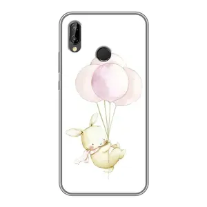Силіконовий бампер з картинкою звірів для Huawei Honor 10 Lite (Кролик та кульки)