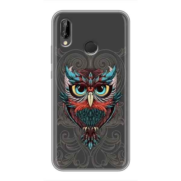 Чехол с рисунком «Сова на сером» для Huawei Honor 10 Lite Чехол с рисунком «Сова на сером» для Huawei Honor 10 Lite