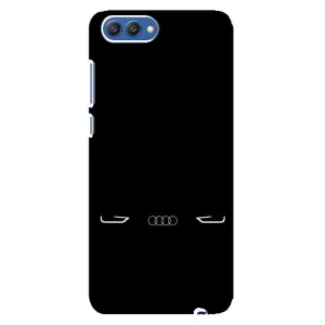 Силіконовий бампер з картинкою машини на Huawei Honor 10, COL-Al00 (Сілует Audi)