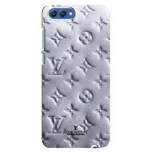 Текстурный Чехол Louis Vuitton для Хуавей Хонор 10 (Белый ЛВ)