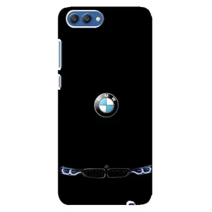 Силіконовий бампер з картинкою машини на Huawei Honor 10, COL-Al00 (Чорний BMW)