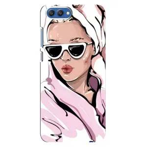 Чохол з картинкою Модні Дівчата Huawei Honor 10, COL-Al00 (Дівчина в халаті)