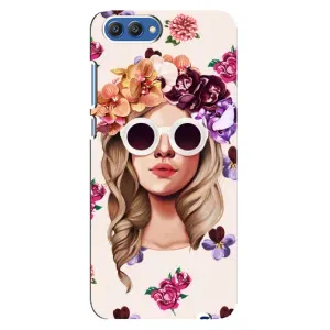 Чохол з картинкою Модні Дівчата Huawei Honor 10, COL-Al00 (Дівчина в окулярах)