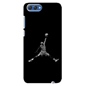Силиконовый Чехол Nike Air Jordan на Хуавей Хонор 10 (Джордан)