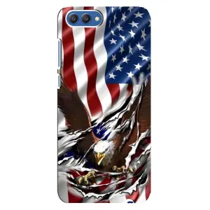 Чехол Флаг USA для Huawei Honor 10, COL-Al00 (Флаг USA)