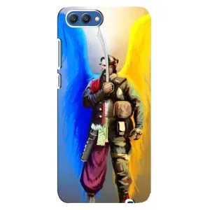 Чехол с картинкой (Патриотический КОЗАК) на Huawei Honor 10, COL-Al00 (Козак с крыльями)