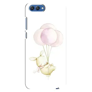 Силіконовий бампер з картинкою звірів для Huawei Honor 10, COL-Al00 (Кролик та кульки)