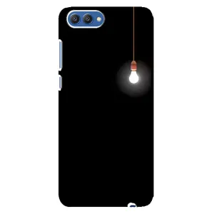 Чохол з картинками на чорному фоні для Huawei Honor 10, COL-Al00 (Лампочка)