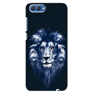 Чохол з картинкою на Huawei Honor 10, COL-Al00 (Лев – синій)