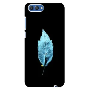 Чохол з картинками на чорному фоні для Huawei Honor 10, COL-Al00 (Листя)