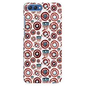 Чехол с Щитом Капитана Америки на Huawei Honor 10, COL-Al00 (Марвел щиты)