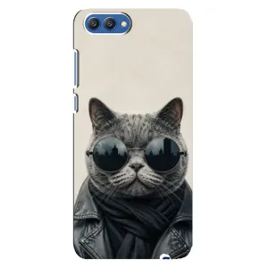 Чохол на тематику: Коти для Huawei Honor 10 (COL-AL00) (Модний кіт)