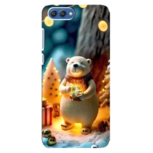 Чехлы на Новый Год Huawei Honor 10, COL-Al00 (Новогодний ведмеженок)