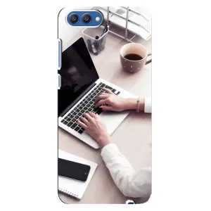 Силиконовый бампер (Работники) на Huawei Honor 10, COL-Al00 (Офисный работник)