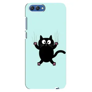 Силіконовий чохол з котиком для Huawei Honor 10, COL-Al00 (Падаючий кіт)