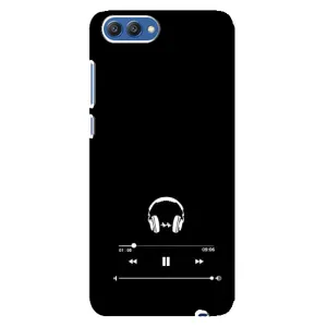 Чохол з картинками на чорному фоні для Huawei Honor 10, COL-Al00 (Плеєр)