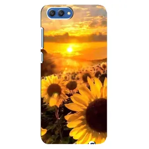 Чехол с Цветами для Huawei Honor 10, COL-Al00 (поле подсолнухов)