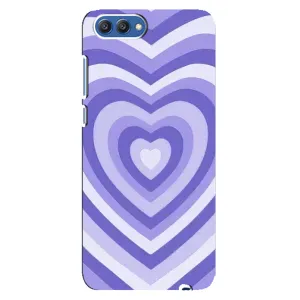 Чехлы с тематикой "Маленькие Сердечки" на Huawei Honor 10, COL-Al00 (Сердце фиолет)