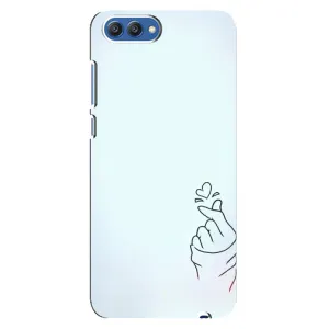 Чохол (Знак сердечка) для Huawei Honor 10, COL-Al00 (Сердечко на блакитному)
