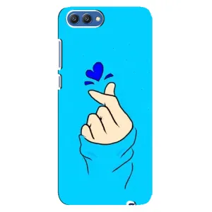 Чохол (Знак сердечка) для Huawei Honor 10, COL-Al00 (Сердечко на синоьому)