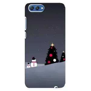 Чехлы на Новый Год Huawei Honor 10, COL-Al00 (Снеговички)