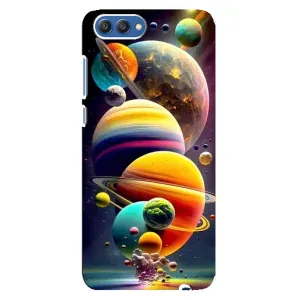 Чохол (ТПУ) з планетами на Huawei Honor 10, COL-Al00 (Сонячна система)