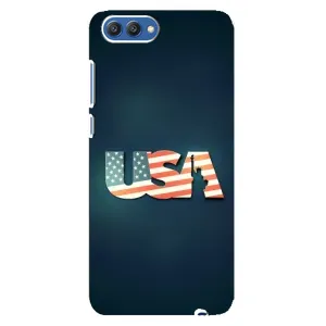 Чехол Флаг USA для Huawei Honor 10, COL-Al00 (USA)