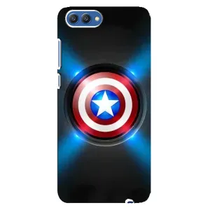 Чехол с Щитом Капитана Америки на Huawei Honor 10, COL-Al00 (Яркий Щит Капитана)