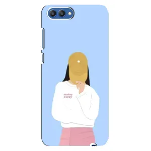 Силіконовый Чохол на Huawei Honor 10, COL-Al00 з картинкой Модных девушек (Жовта кепка)