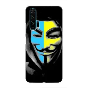Чехол с Украинской символикой на Хуавей Хонор 20 Про (Анонимус патриот)