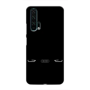 Силиконовый бампер с картинкой машины на Huawei Honor 20 Pro (Силует Audi)