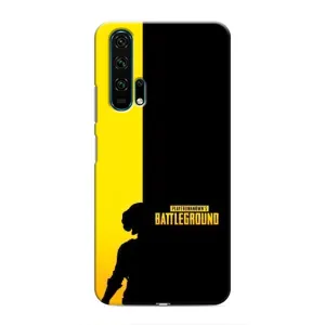Чехол (TPU) с картинкой "Лого Пабг" на Хуавей Хонор 20 Про (Battlegrounds)