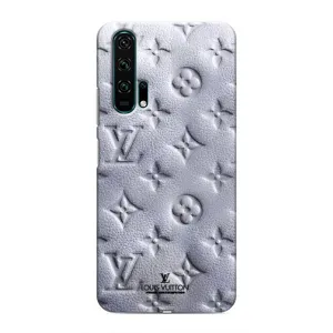 Текстурний Чохол Louis Vuitton для Хуавей Хонор 20 Про (Білий ЛВ)