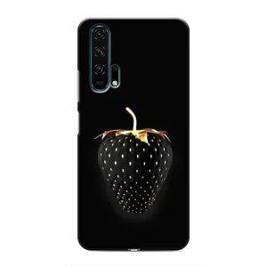 Чехол с изображением вкусной еды для Huawei Honor 20 Pro (Чёрная клубника)