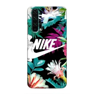Силіконовый Чохол на Huawei Honor 20 Pro з картинкою НАЙК (Квітковий Nike)