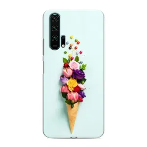 Чехлы с тематикой "ЦВЕТЫ" на Huawei Honor 20 Pro (Цветок-мороженное)
