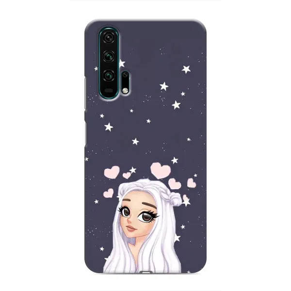 Чехол с рисунком «Девушка и сердечки» для Huawei Honor 20 Pro Чехол с рисунком «Девушка и сердечки» для Huawei Honor 20 Pro