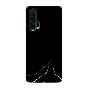 Чехол с картинками на черном фоне для Huawei Honor 20 Pro (Дорога)
