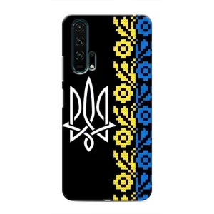 Силиконовый Чехол на Huawei Honor 20 Pro (Герб и вышыванка)