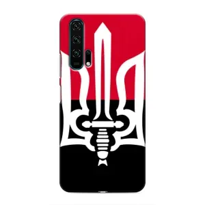 Чехлы УПА (Красно-Чёрный) на Huawei Honor 20 Pro (Герб Украины)
