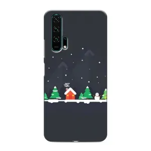 Силіконовий бампер на різдво для Huawei Honor 20 Pro (Місто зимове)