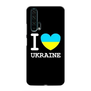 Чехол с Украинской символикой на Хуавей Хонор 20 Про (I Love Ukraine)